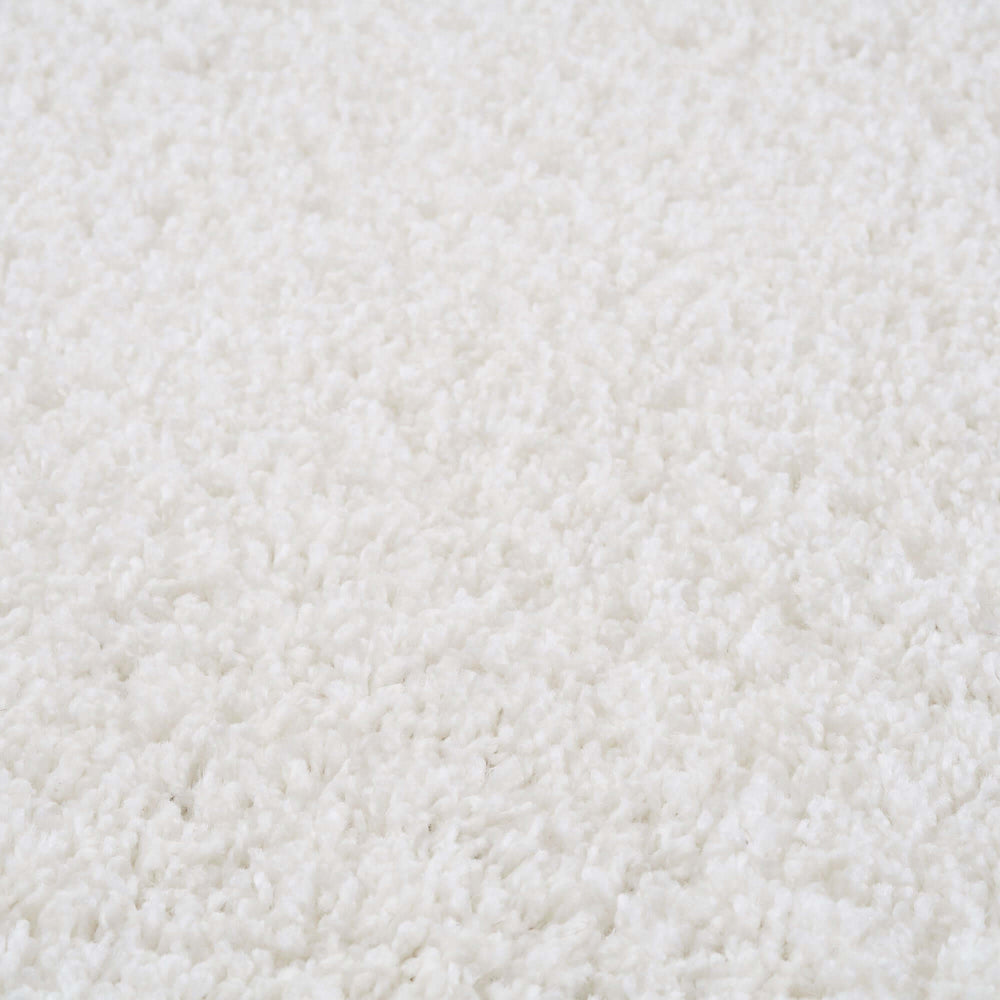 The Rugs Area Rug - Modern Luxury Shaggy Rug Solid White