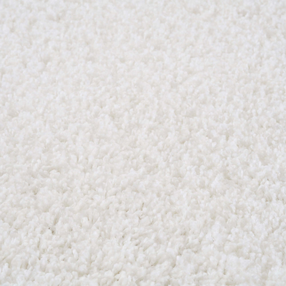 The Rugs Area Rug - Modern Luxury Shaggy Rug Solid White