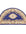 Decorative half-moon rug with floral and geometric patterns on a white background