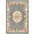 Decorative rug with floral patterns on a gray background