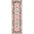 Decorative rug with floral patterns on a pink background