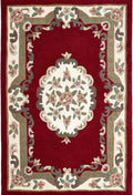 Shensi Wine Red Medallion Rug