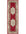 Decorative red and beige runner rug with intricate patterns on a white background
