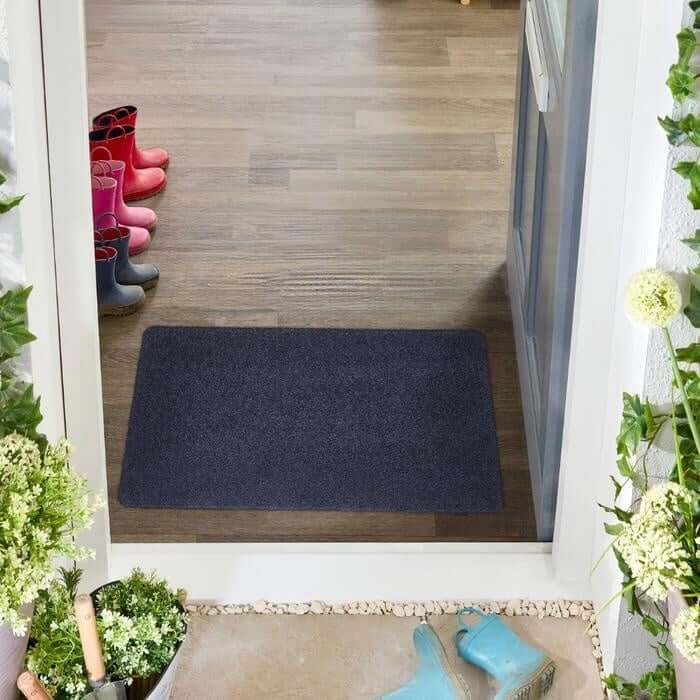 The Rugs Eco-Friendly Washable Blue Mat Runner Quality