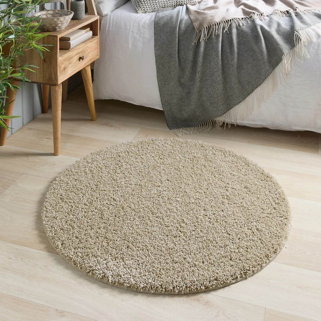 Washable Stone Shaggy Rug | Luxury British Design | The Rugs