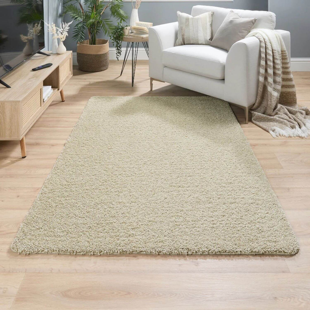 Washable Stone Shaggy Rug | Luxury British Design | The Rugs