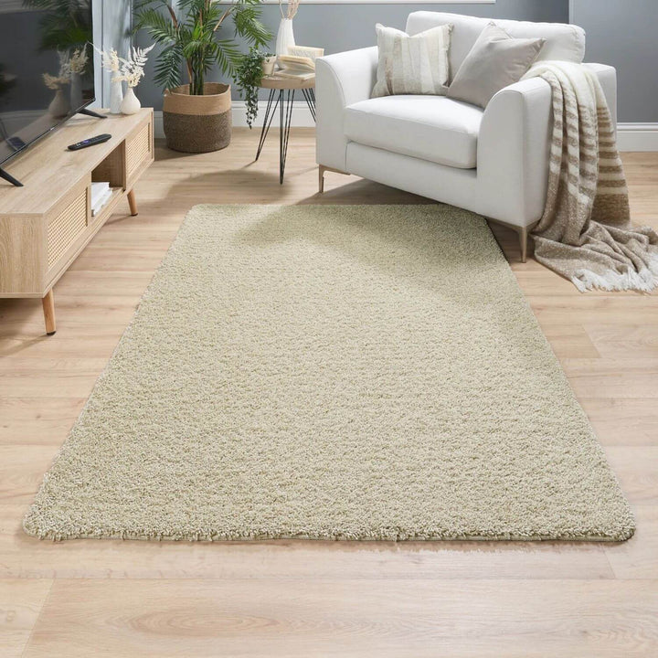 Washable Stone Shaggy Rug | Luxury British Design | The Rugs