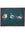 Swimming Ducks mat teal washable, ultra-absorbent, non-slip.