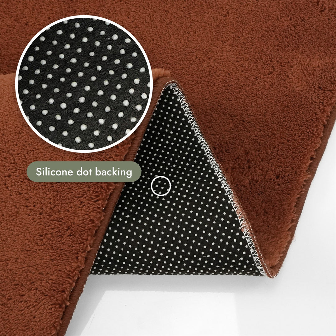 Washmellow terra washable rug, silicone dot backing that grips hard floors | The Rugs