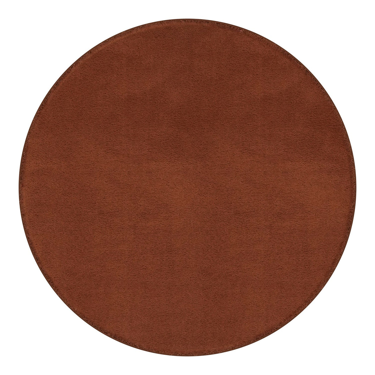 Washmellow terra round washable rug, top view | The Rugs