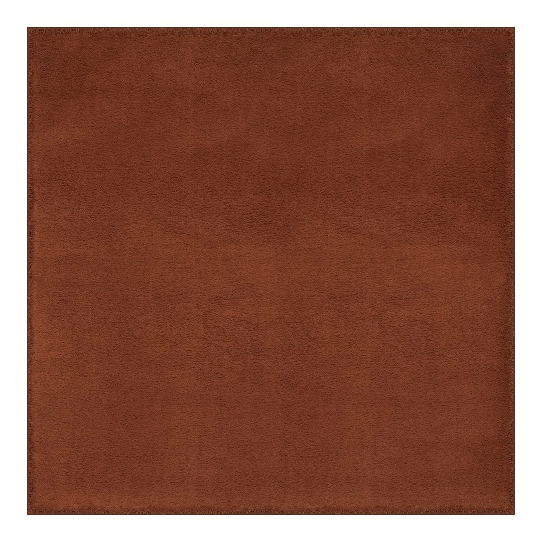 Washmellow terra square washable rug, top view | The Rugs