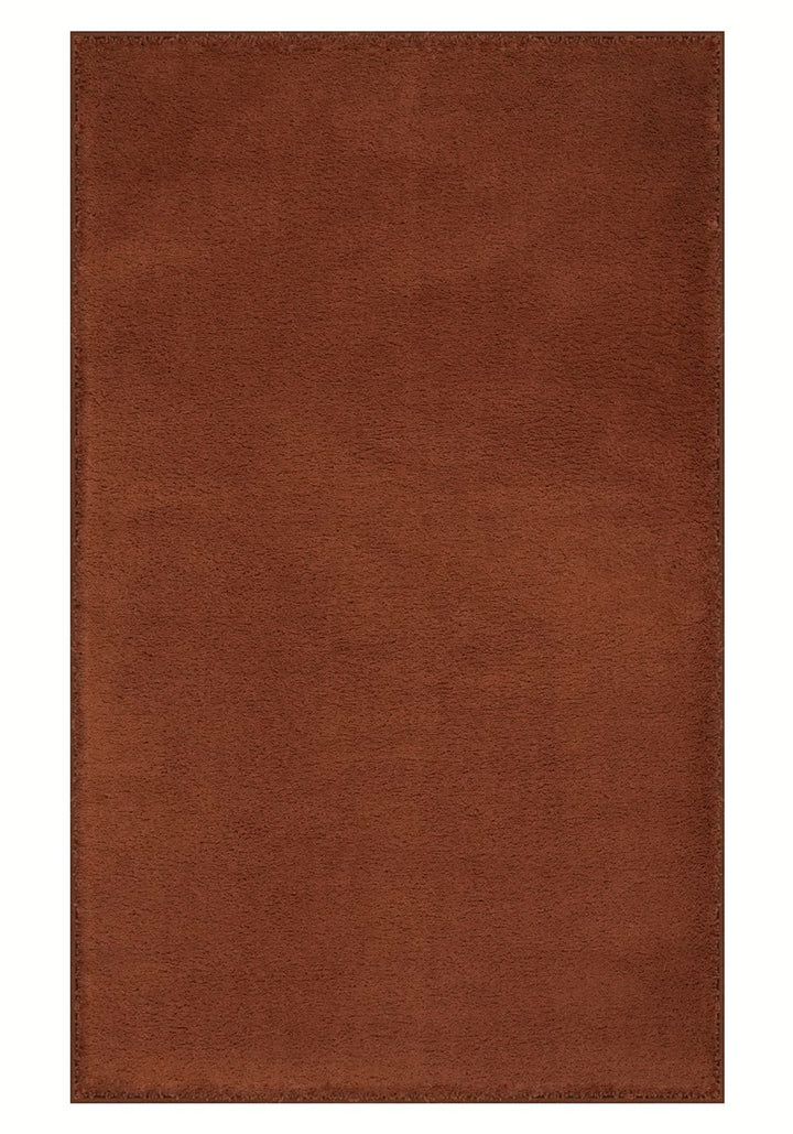 Washmellow terra washable rug, top view of the full rectangle rug | The Rugs