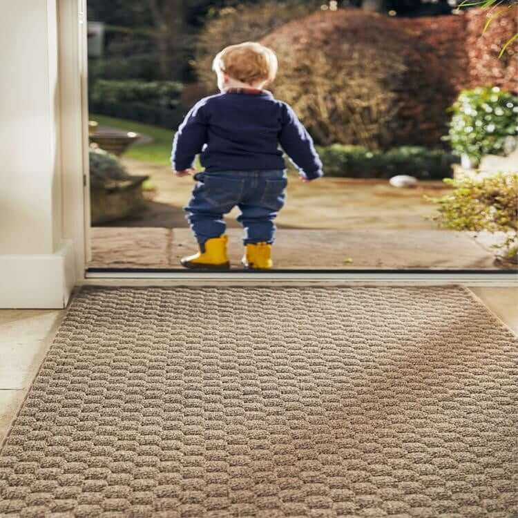 textured collection dots design mat with the environment