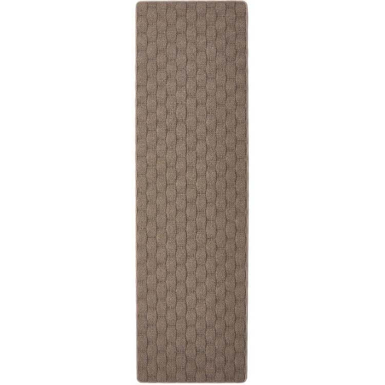 textured cream geometric mat 