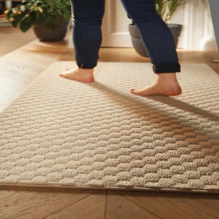 textured collection dots design mat with the environment