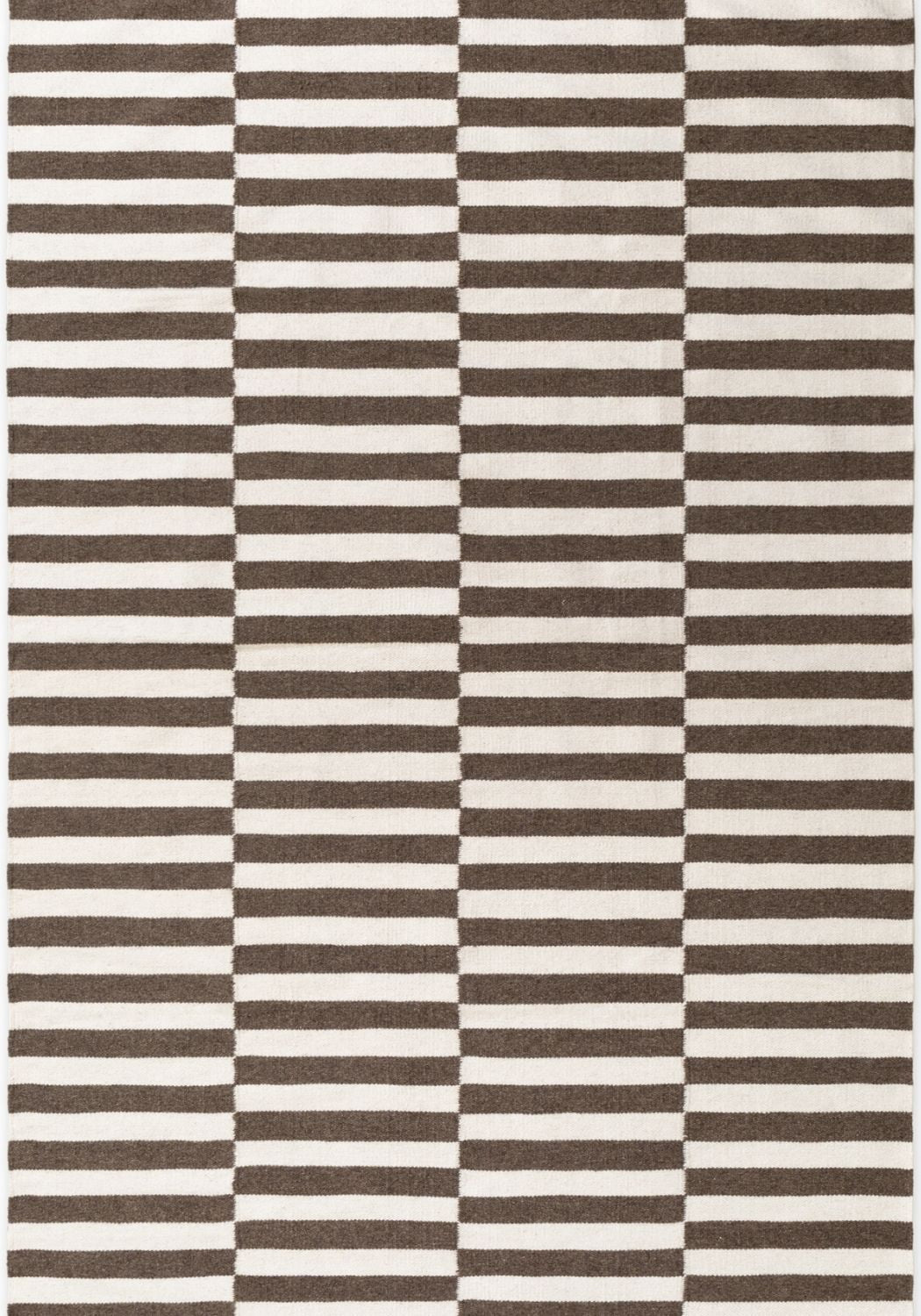 Vika Brown Wool Rug sound-absorbing rug, long-lasting, hand-woven rug.
