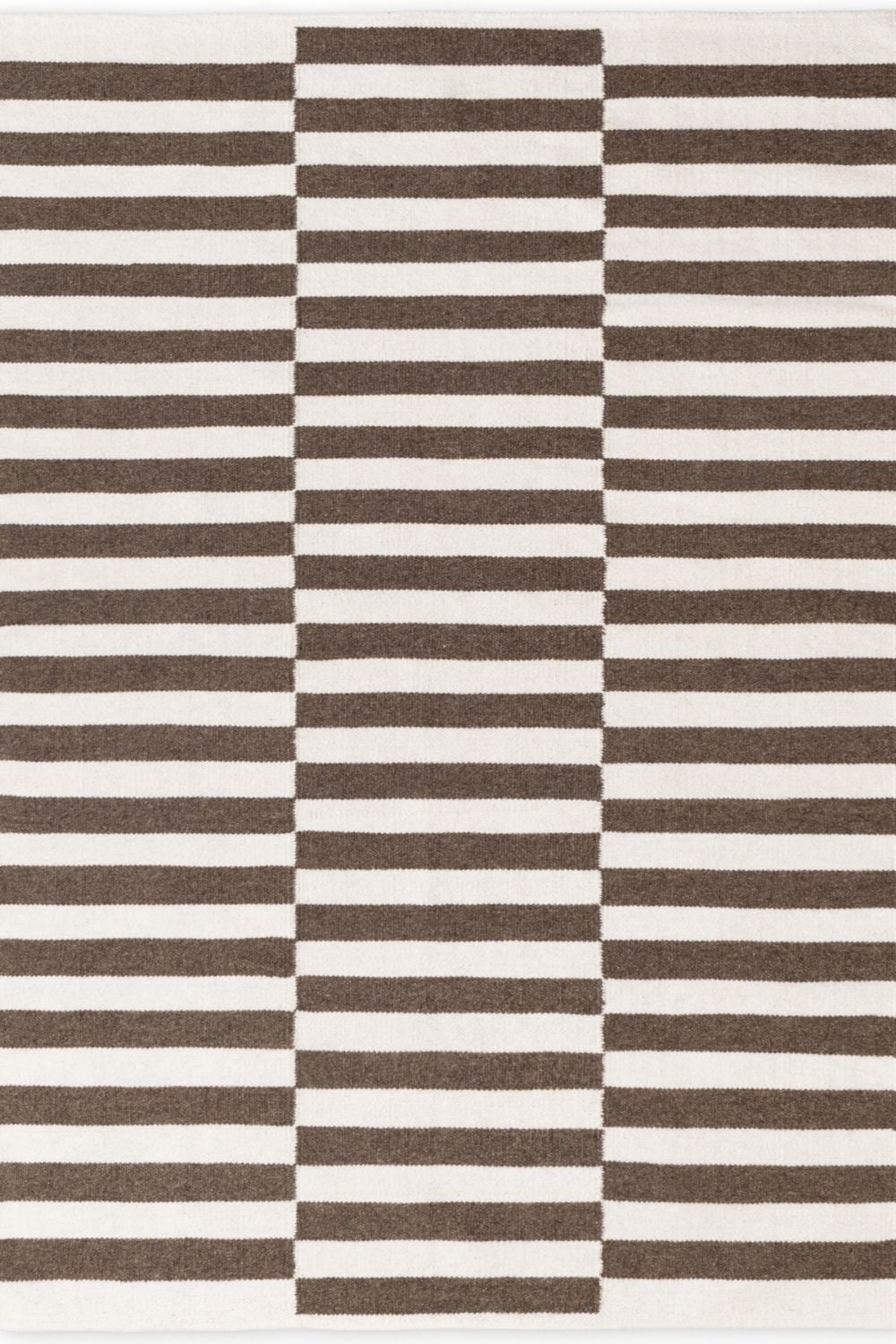 Vika Brown Wool Rug sound-absorbing rug, long-lasting, hand-woven rug.