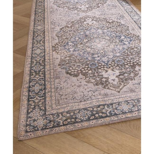 Washable Medallion Rug