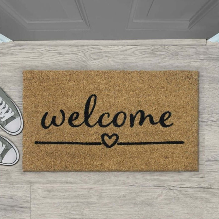 Welcome Heart Coir Doormat Gainsborough 40x70 cm
