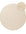 Beige round rug with a smaller round beige rug on top, on a white background