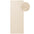 Beige rectangular rug and round mat on a white background