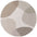 Wool Rug Clarissa Beige Grey Abstract design rug, high-low textured pile, easy to clean. 