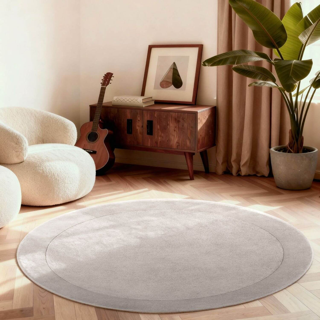 Wool Rug Kari Natural Grey Easy to clean | THE RUGS