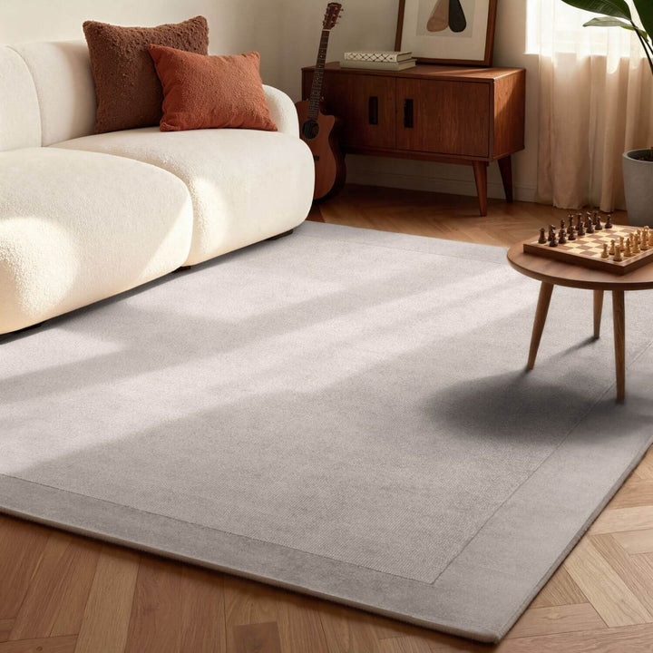 Wool Rug Kari Natural Grey Easy to clean | THE RUGS
