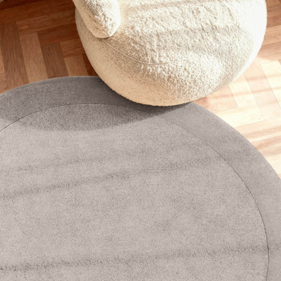Wool Rug Kari Natural Grey Easy to clean | THE RUGS