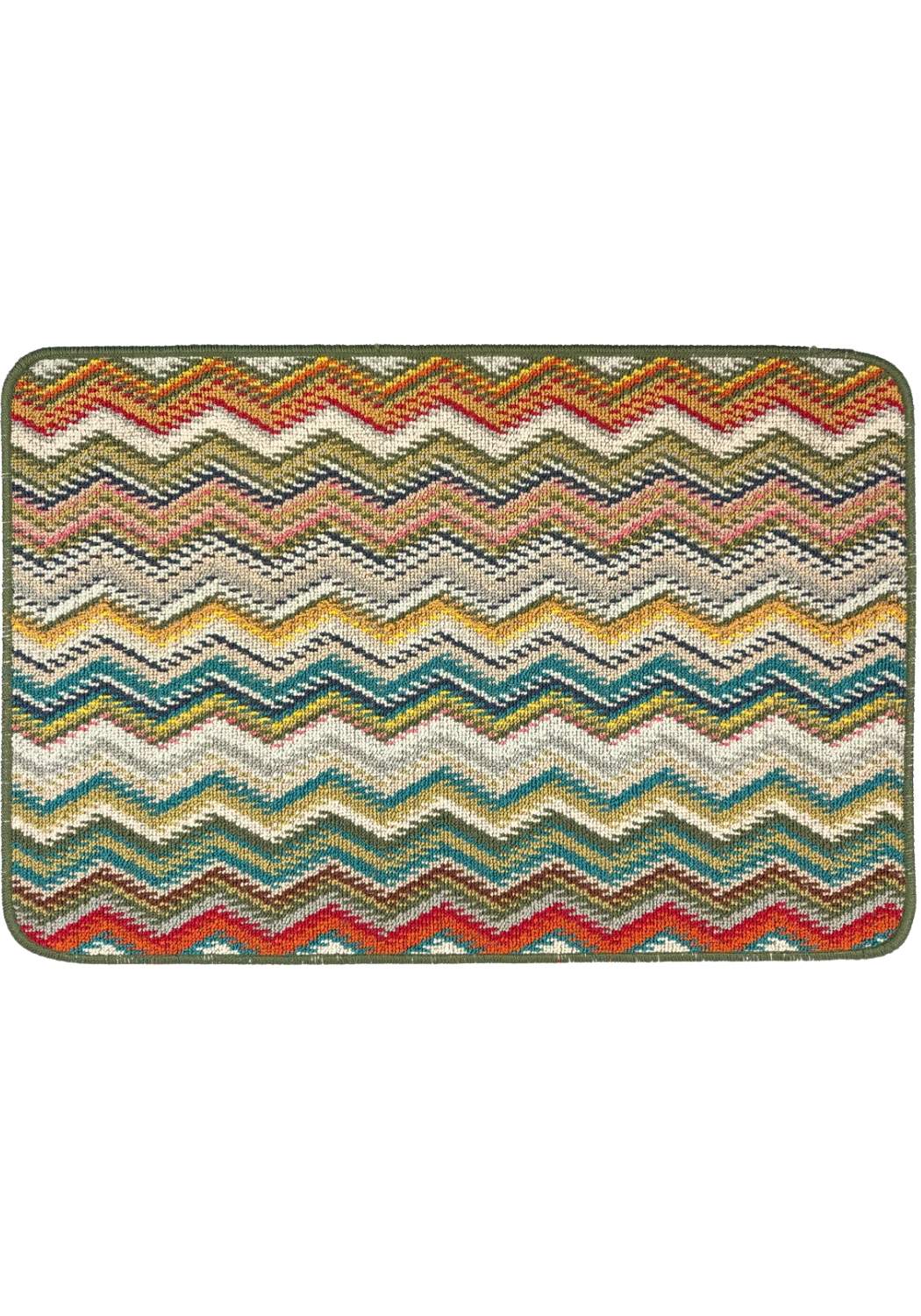 Candy Multi Green Patterned Mat