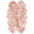 Genuine Rose Sheepskin Faux Fur Rug | Luxurious Home Decor