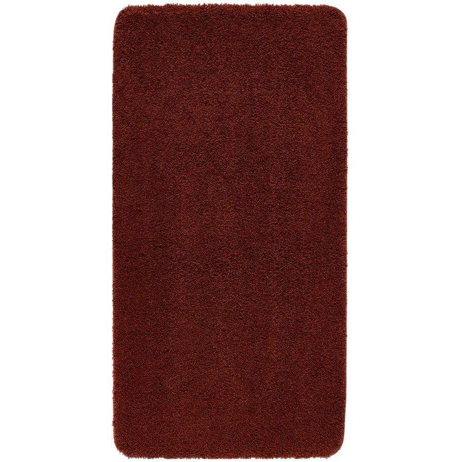 Washable Ox Red Shaggy Rug