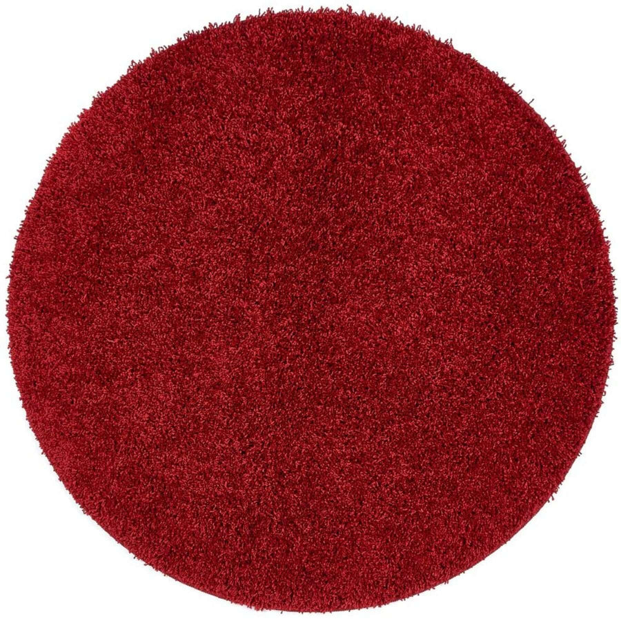 Washable Red Shaggy Rug