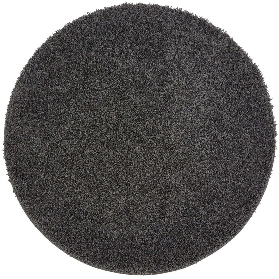 Washable Charcoal Shaggy Rug