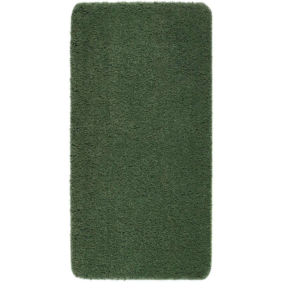 Washable Forest Green Shaggy Rug