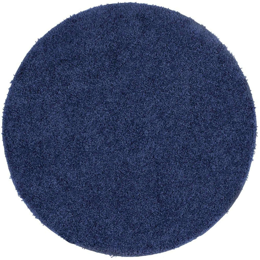 Washable Midnight Blue Shaggy Rug