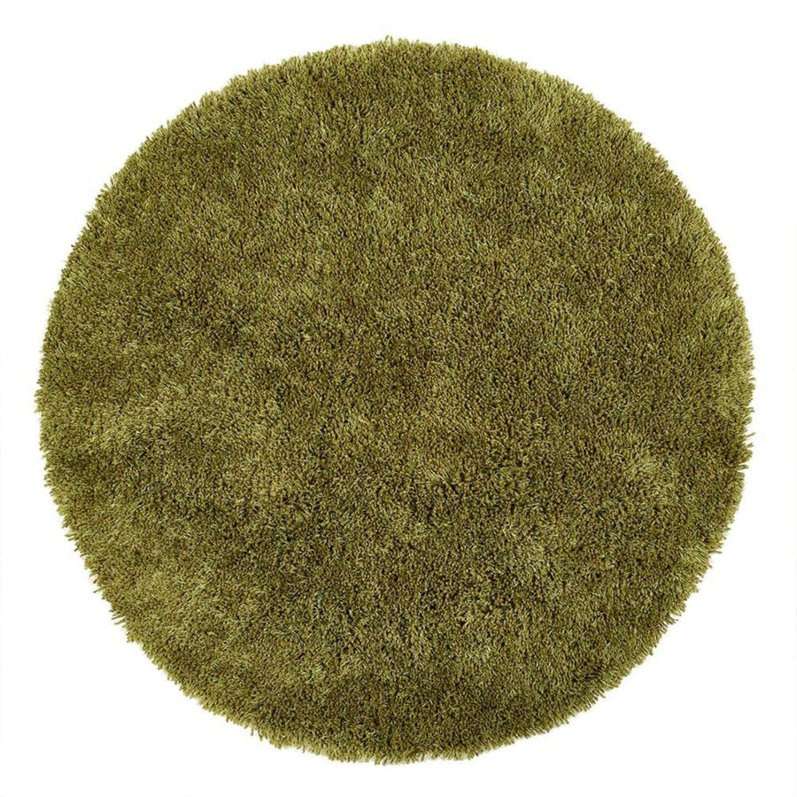 Chicago Olive Green Shaggy Rug