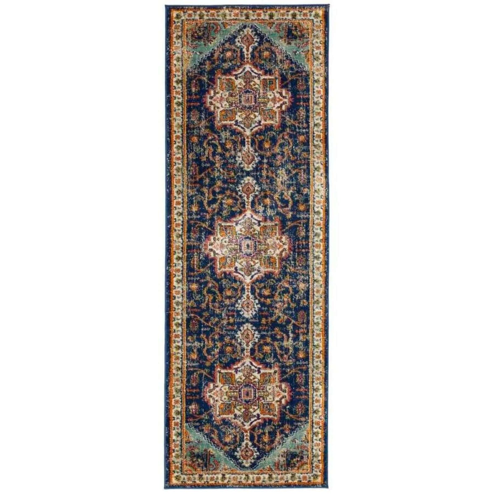 Granada Multicolour Vintage Rug | Emerald – The Rugs