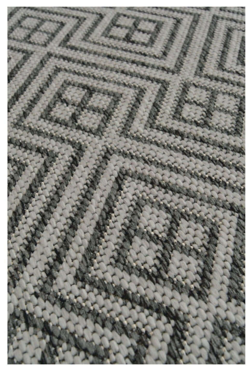 County Geo Grey Indoor/Outdoor Rug | Versatile | The Rugs