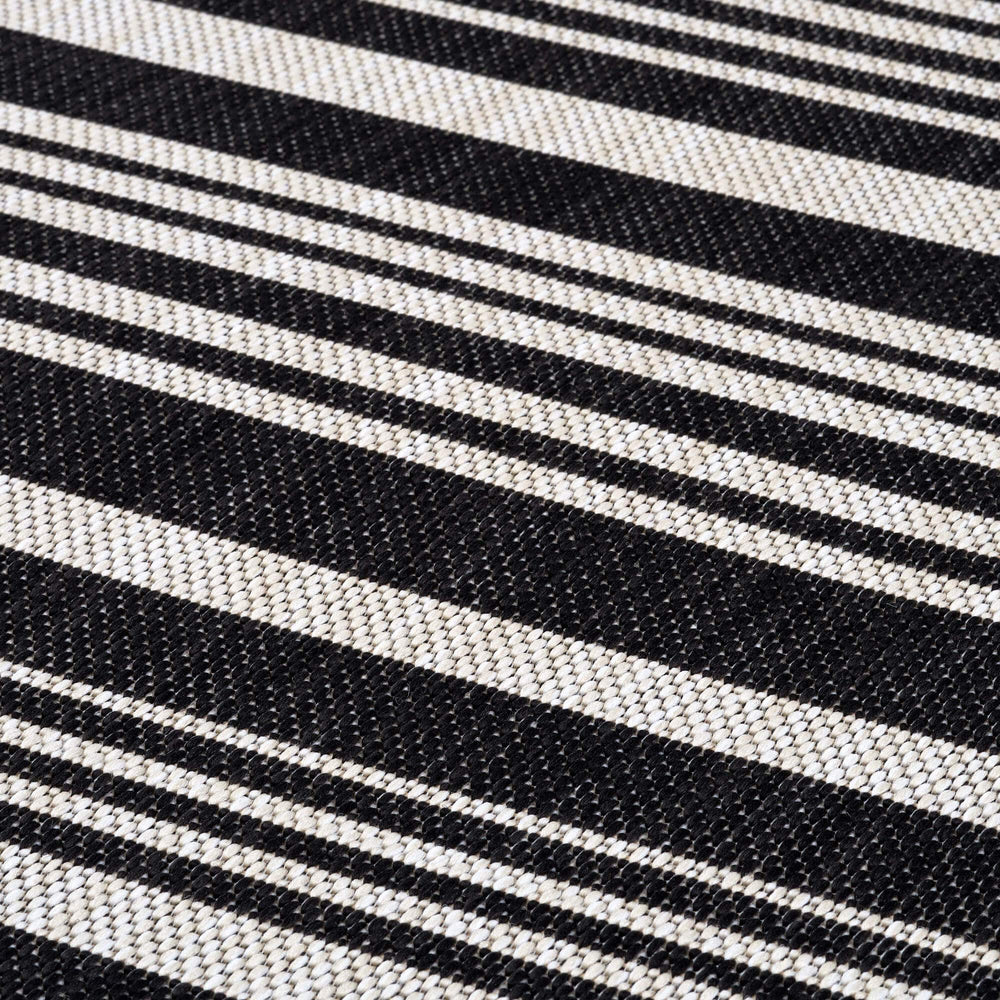 Ecology Collection Outdoor Rugs in Black | 300bl - The Rugs