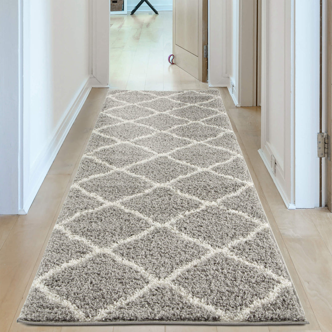 Myshaggy Collection Rugs Moroccan Design in Grey | 385 GI