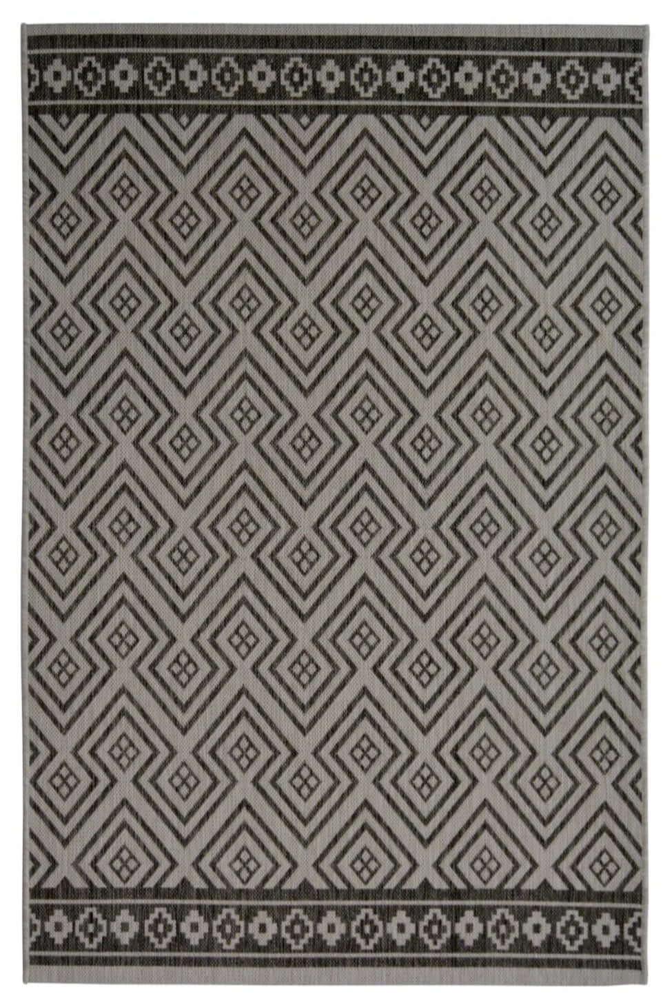 County Geo Grey Indoor/Outdoor Rug | Versatile | The Rugs