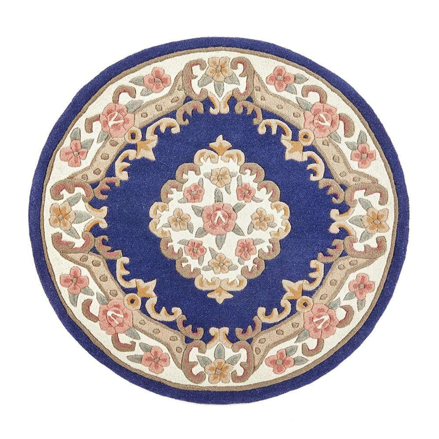 Shensi Navy Medallion Rug