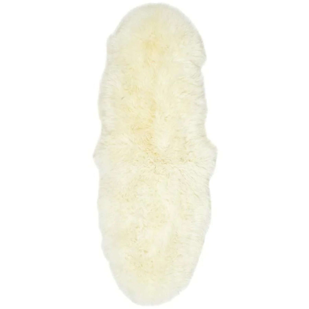 Genuine Natural Cream Sheepskin Faux Fur Rug – The Rugs