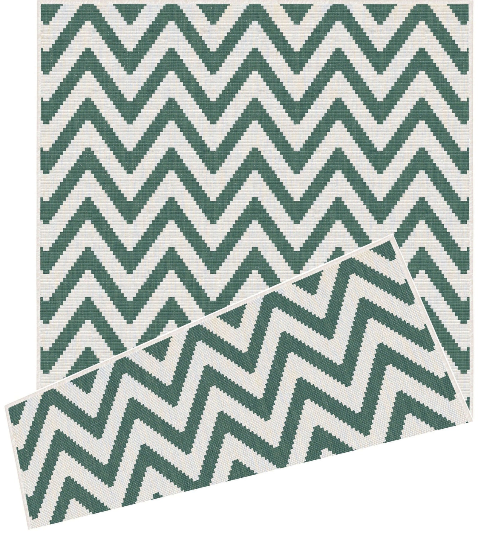 Duo Weave Outdoor Rug Chevron |Stylish Patio Decor |The Rugs