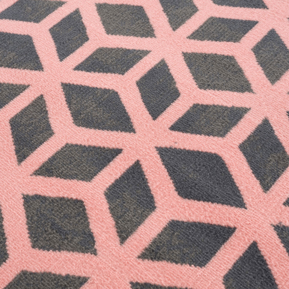 Modern Rug 3D Design in Pink for Living Room | The Rugs