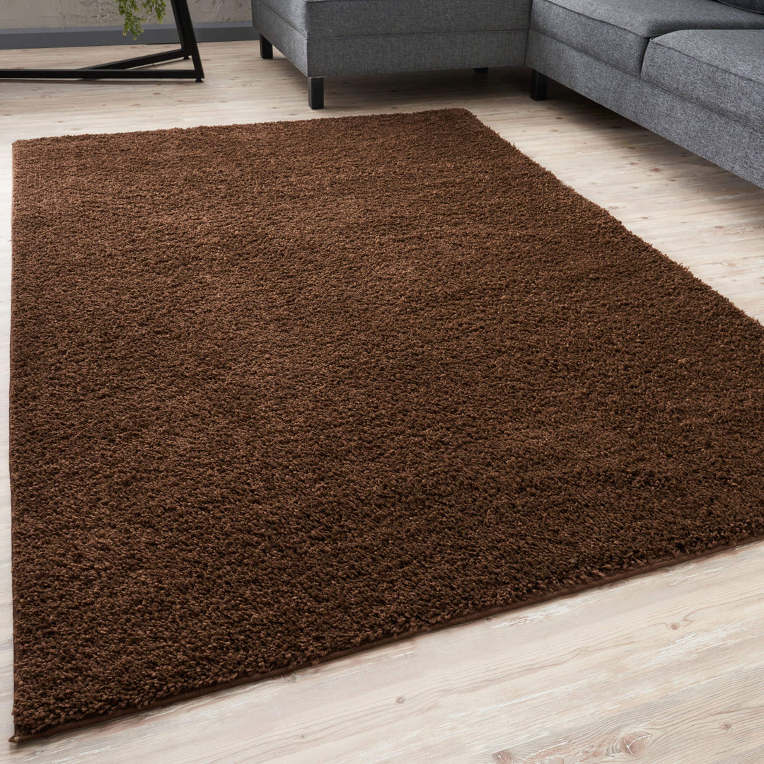 Myshaggy Collection Rugs Solid Design | Brown