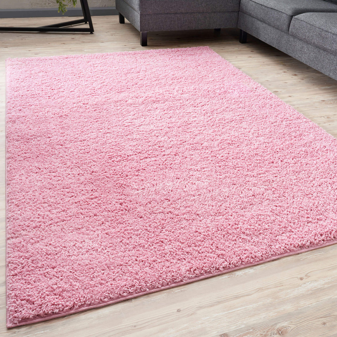 Myshaggy Collection Rugs Solid Design | Pink