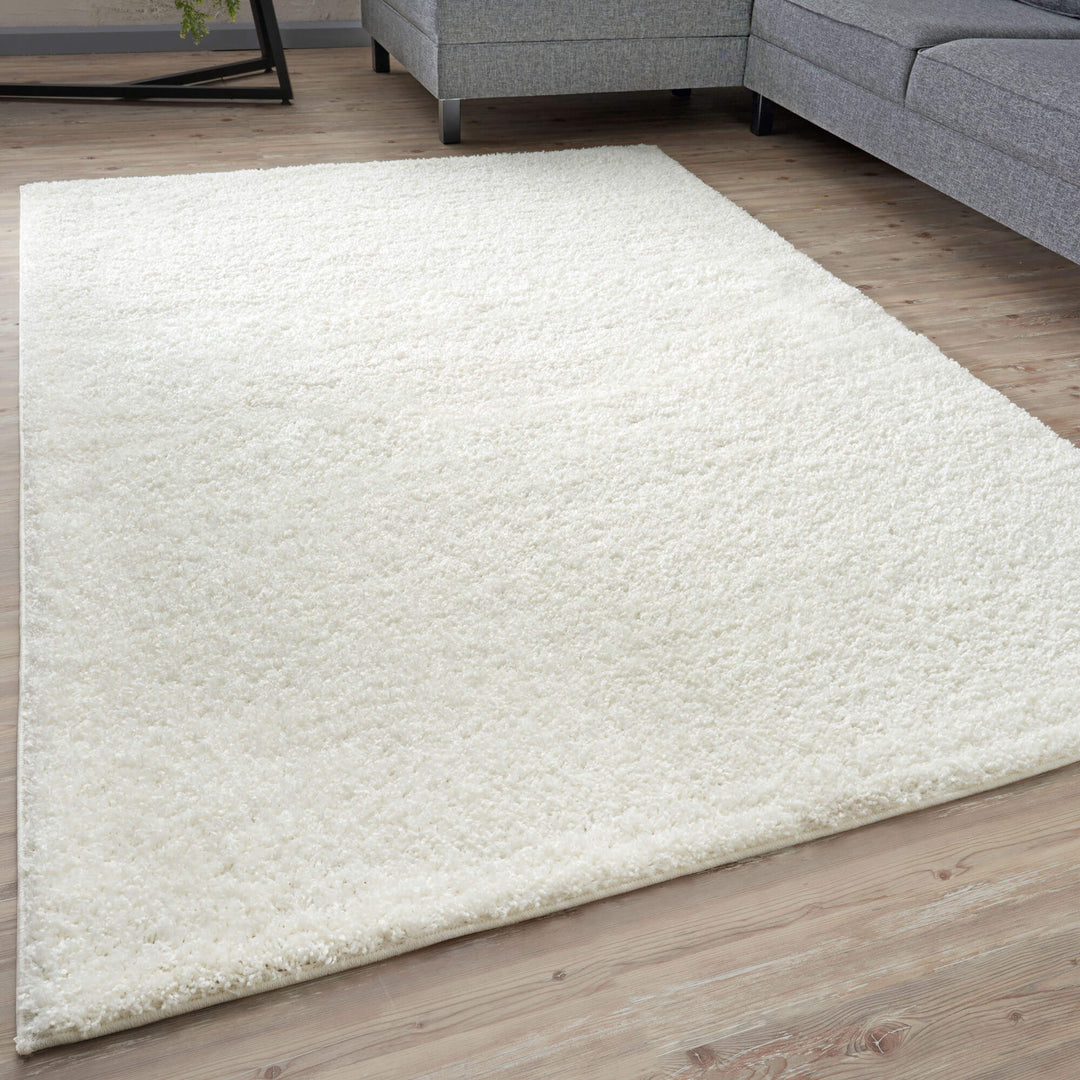 Myshaggy Collection Rugs Solid Design | White