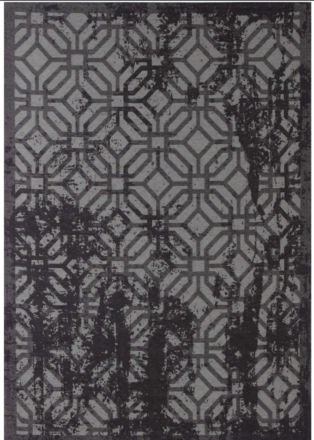 Carina Collection Modern Washable Rugs in Black | 6930B - The Rugs